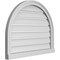Ekena Millwork Round Top Surface Mount PVC Gable Vent: Functional, w/ 2"W x 2"P Brickmould Sill Frame, 30"W x 24"H GVPRT30X2403SF - alternate 5